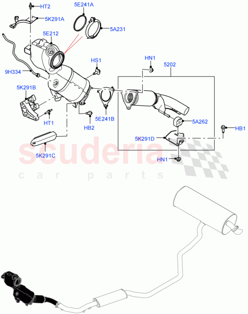 Part Diagram for Land Rover LR146556