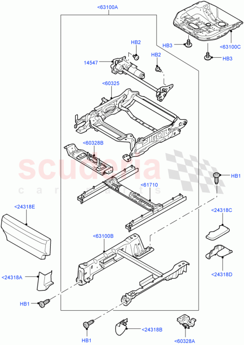 Part Diagram for Land Rover HHL500150
