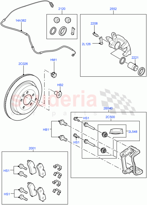 Part Diagram for Land Rover LR055455