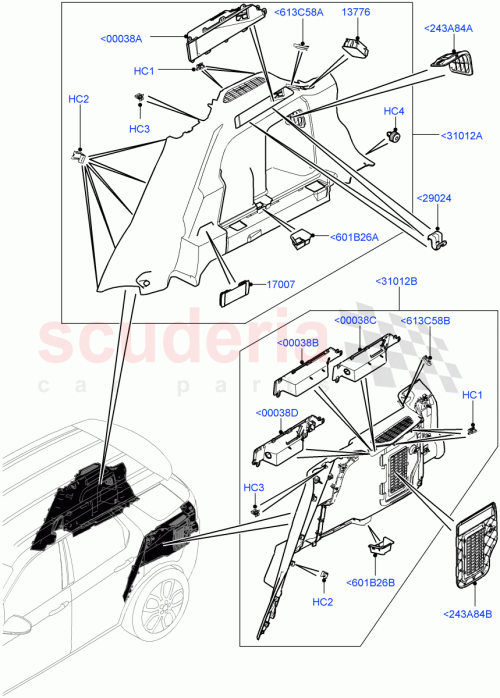 Part Diagram for Land Rover LR077058