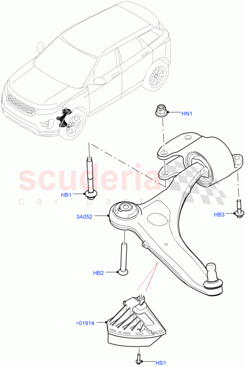 Part Diagram for Land Rover J9C27104