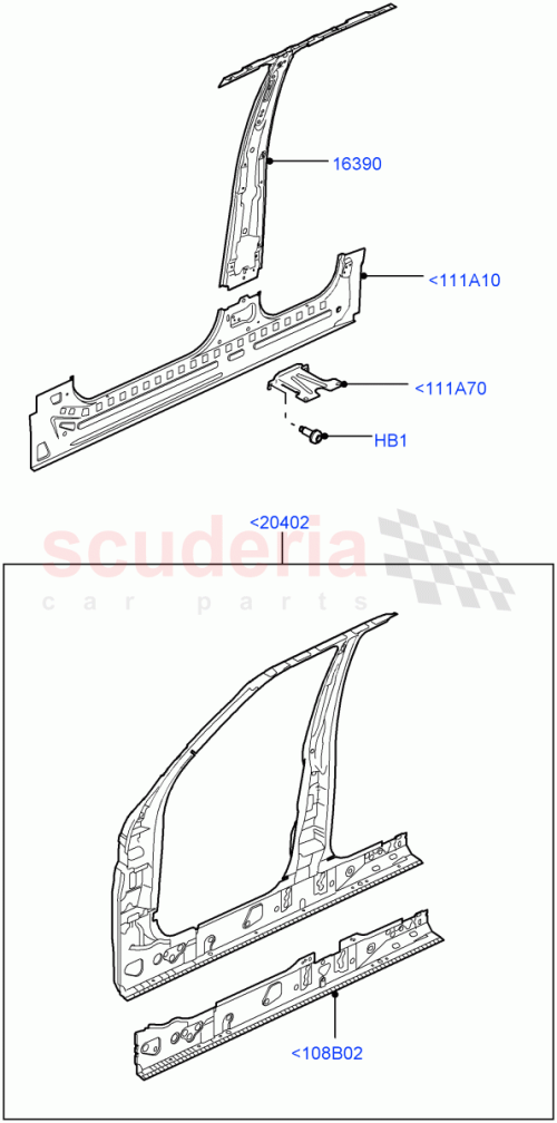Part Diagram for Land Rover LR017413