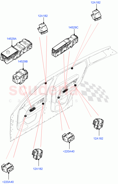 Part Diagram for Land Rover LR150581