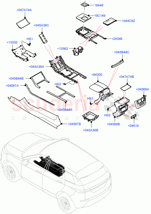 Part Diagram for Land Rover LR155516