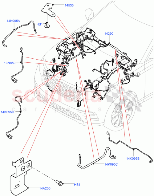 Part Diagram for Land Rover LR135930