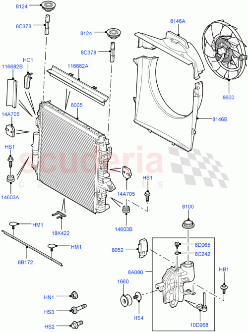 Part Diagram for Land Rover PGG500350