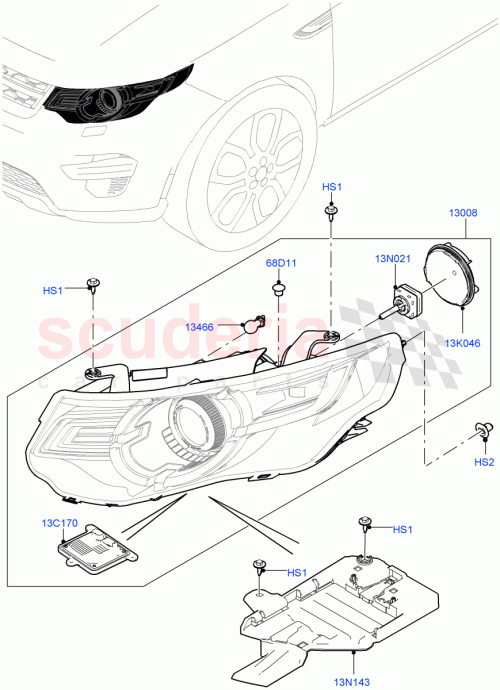 Part Diagram for Land Rover LR149611