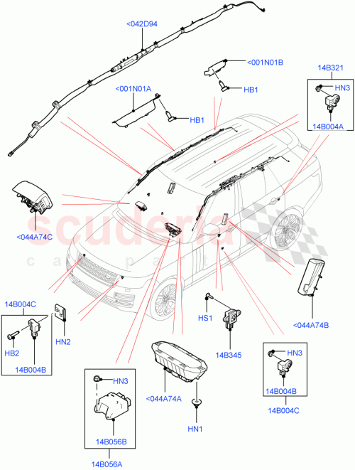 Part Diagram for Land Rover LR043354