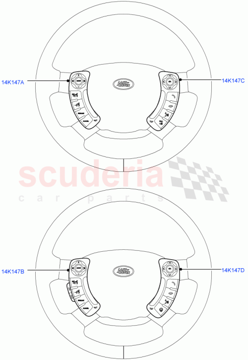 Part Diagram for Land Rover LR057122