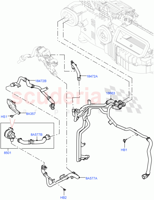 Part Diagram for Land Rover LR123040