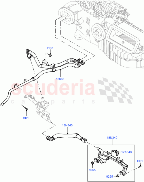 Part Diagram for Land Rover LR152828