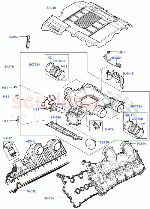Part Diagram for Land Rover LR022748