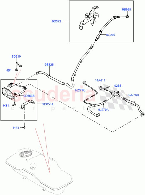 Part Diagram for Land Rover LR167105