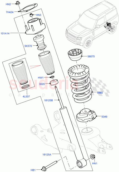 Part Diagram for Land Rover LR132324