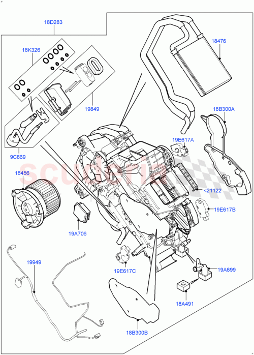 Part Diagram for Land Rover LR148071