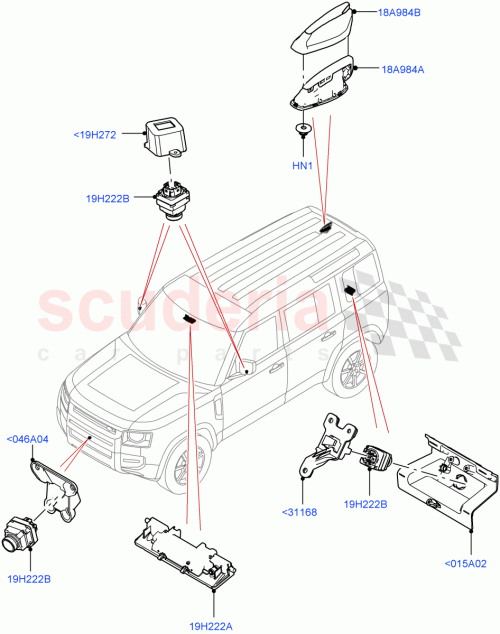 Part Diagram for Land Rover LR129442