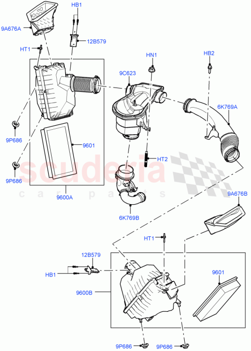 Part Diagram for Land Rover LR152100