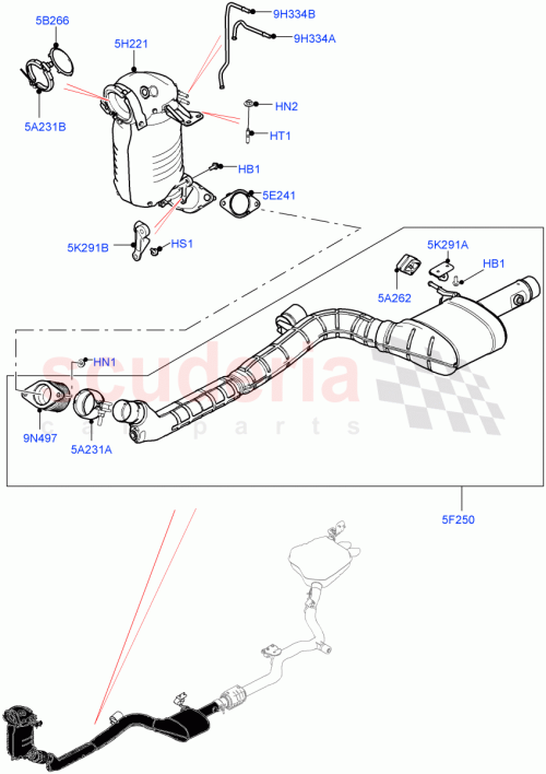 Part Diagram for Land Rover LR082723