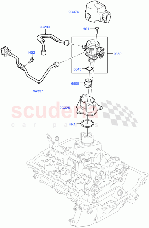 Part Diagram for Land Rover LR125396