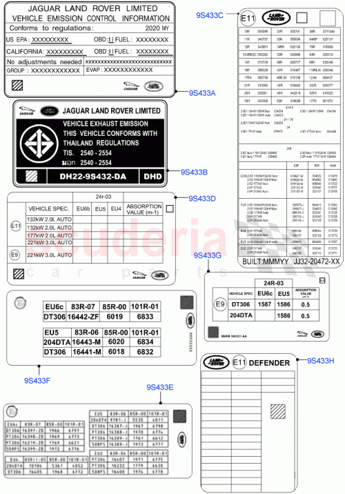 Part Diagram for Land Rover LR173610
