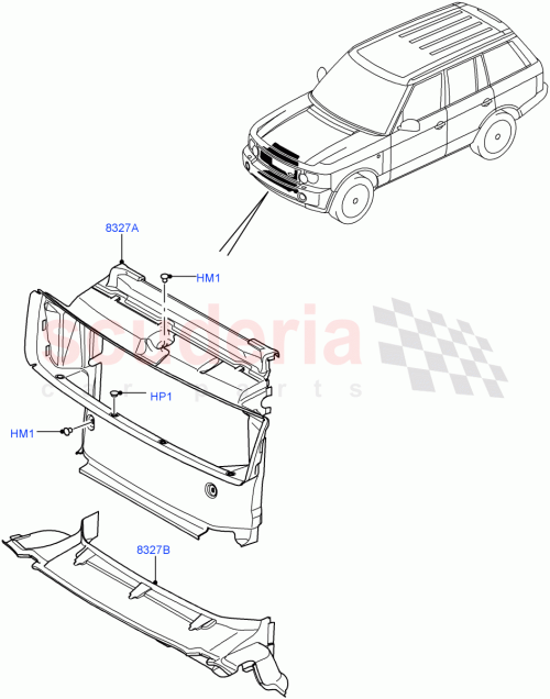 Part Diagram for Land Rover LR021630