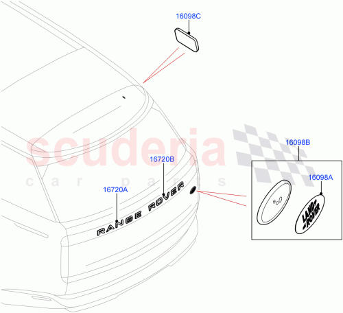 Part Diagram for Land Rover LR172185