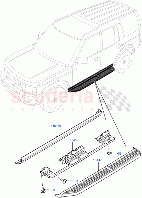 Part Diagram for Land Rover RYH500330