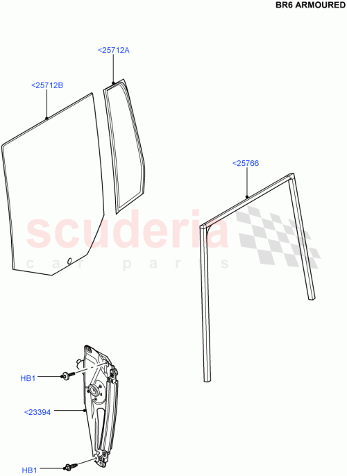 Part Diagram for Land Rover CVB500170