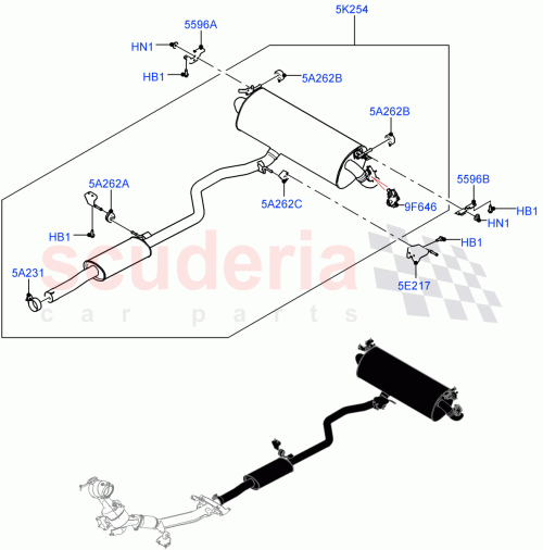 Part Diagram for Land Rover LR117555