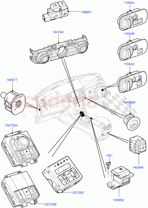 Part Diagram for Land Rover LR051653