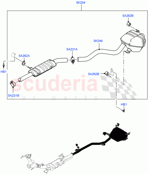 Part Diagram for Land Rover LR155902