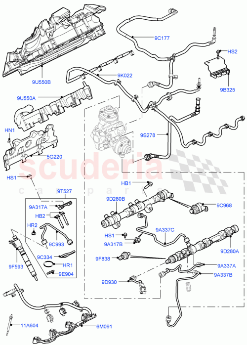 Part Diagram for Land Rover LR022926