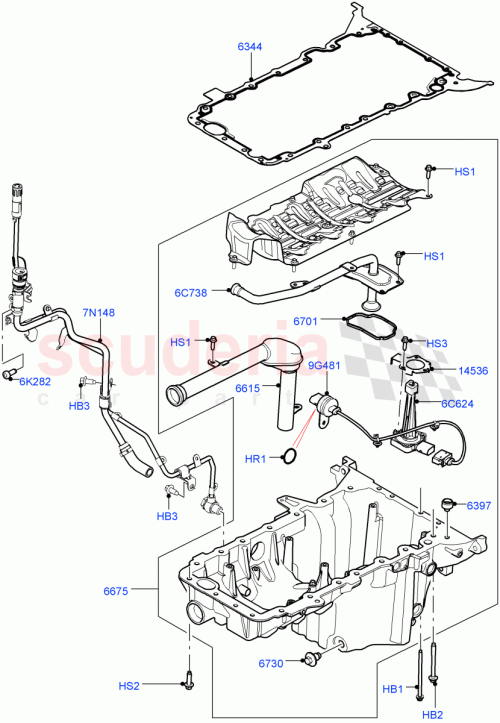 Part Diagram for Land Rover SYP500070