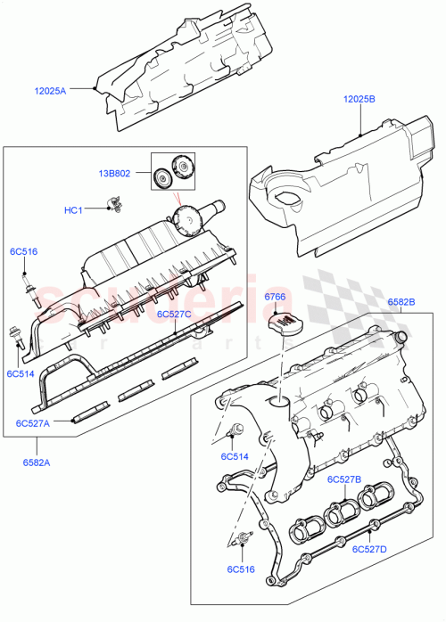 Part Diagram for Land Rover LR014345