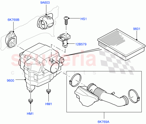 Part Diagram for Land Rover PHD000746