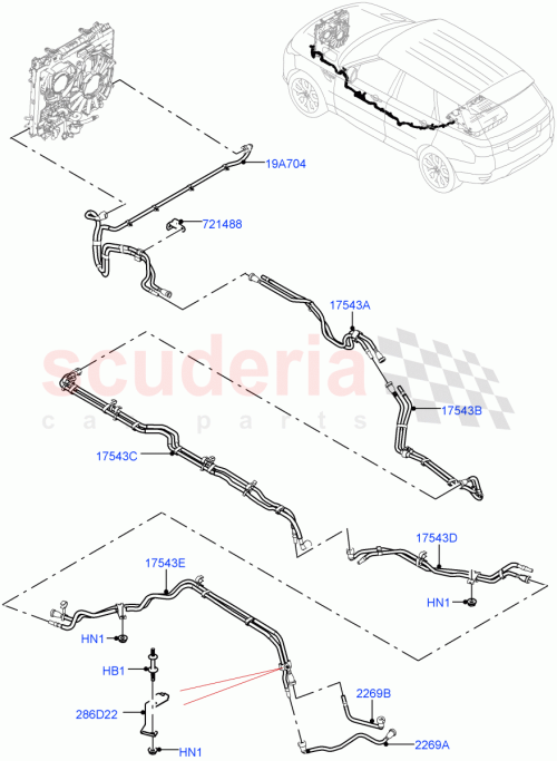 Part Diagram for Land Rover LR100157
