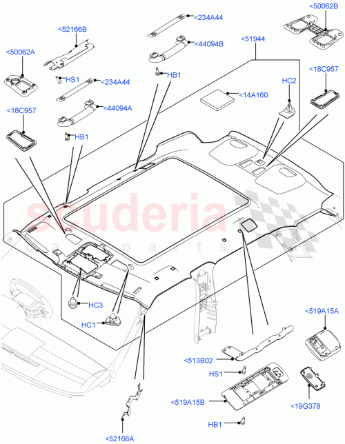 Part Diagram for Land Rover LR087615