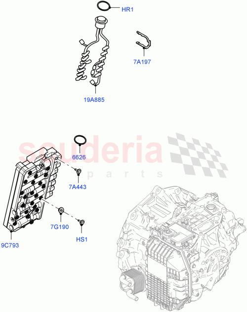 Part Diagram for Land Rover LR132261