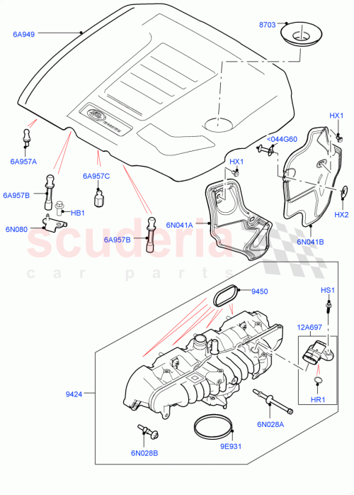 Part Diagram for Land Rover LR091899