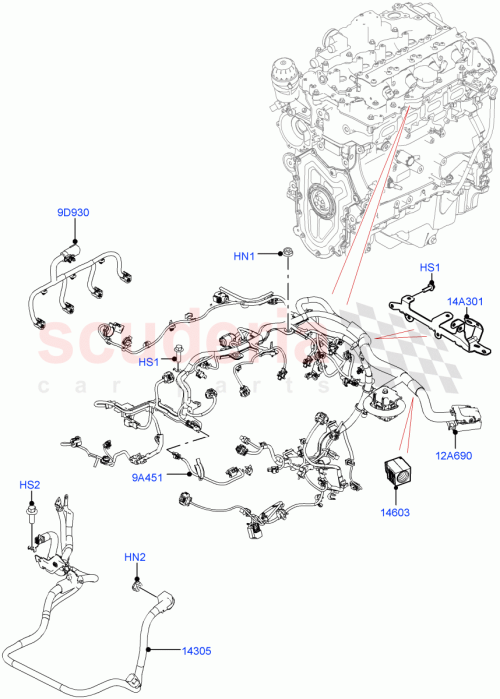 Part Diagram for Land Rover LR093809