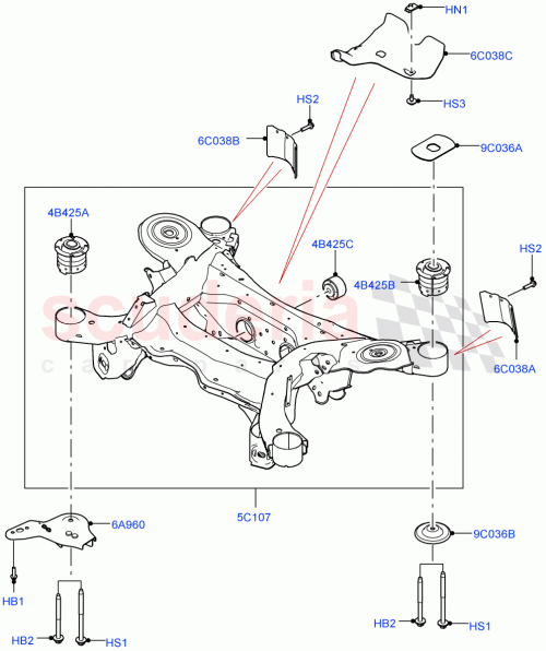 Part Diagram for Land Rover LR141229