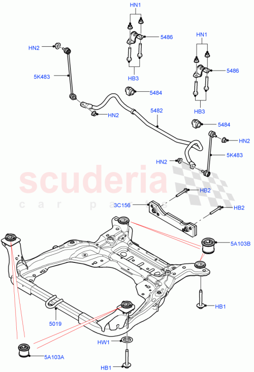 Part Diagram for Land Rover LR061481