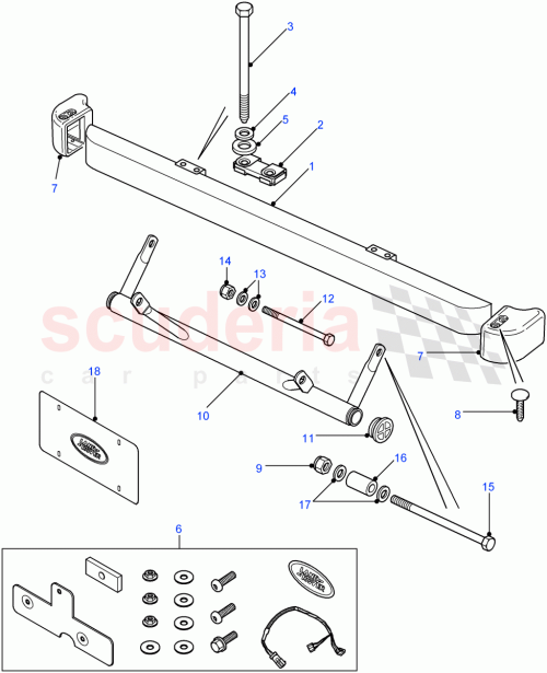 Part Diagram for Land Rover DYF100760