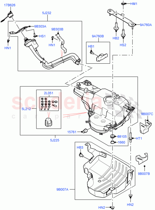 Part Diagram for Land Rover LR155917