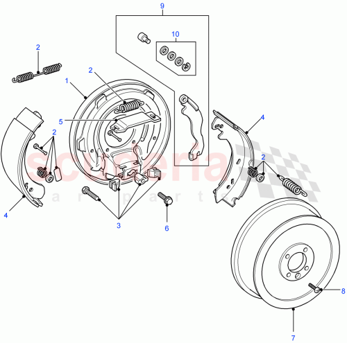Part Diagram for Land Rover ICW100050