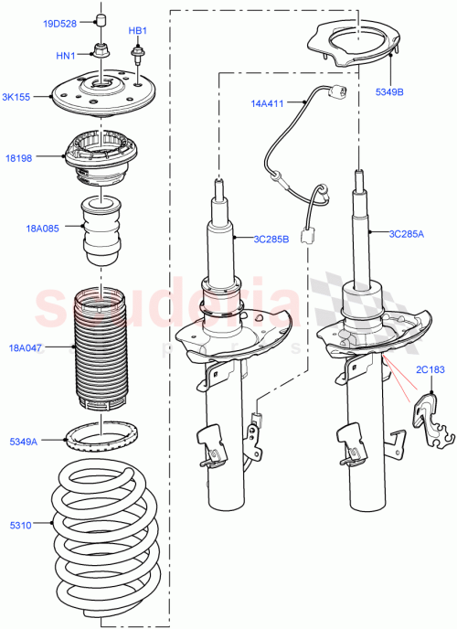 Part Diagram for Land Rover LR126233