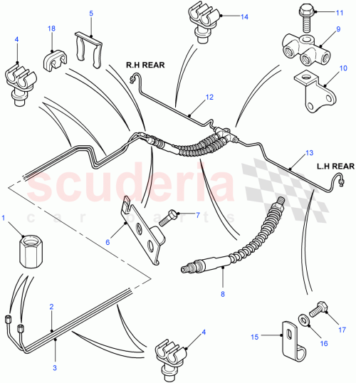 Part Diagram for Land Rover WC702101L