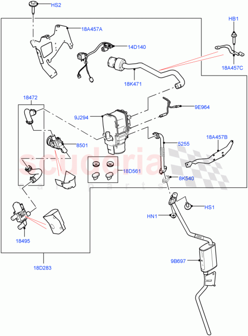 Part Diagram for Land Rover LR130861