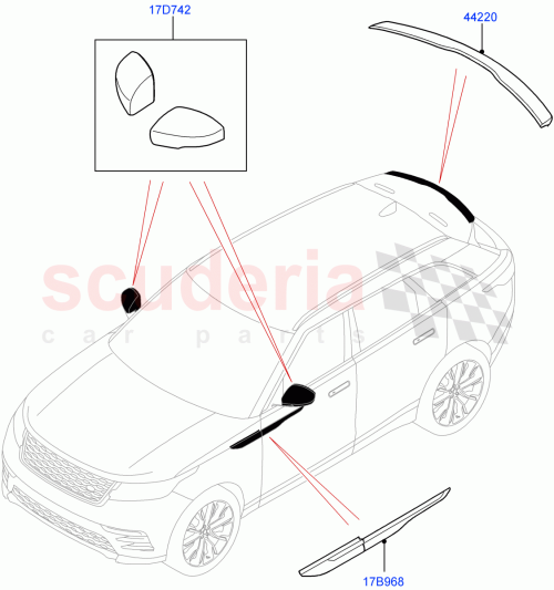 Part Diagram for Land Rover VPLYB0354