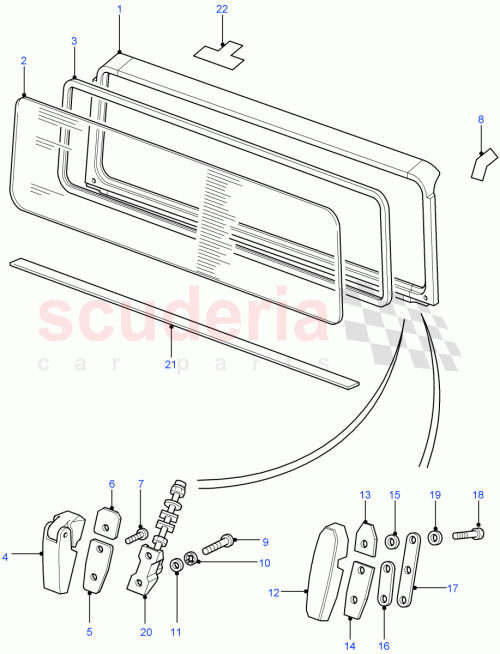 Part Diagram for Land Rover LR055317